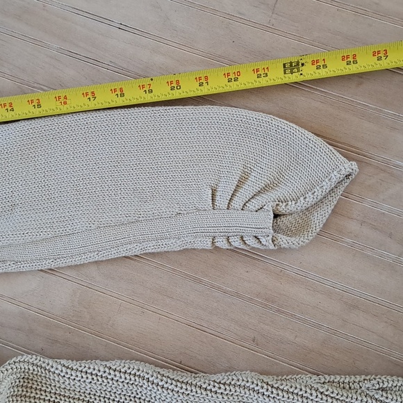 Heather B Pointelle Rib Duster Button Down Knit Slim Long Cardigan Sweater - Picture 10 of 10